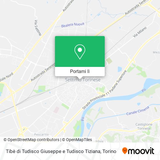 Mappa Tibè di Tudisco Giuseppe e Tudisco Tiziana