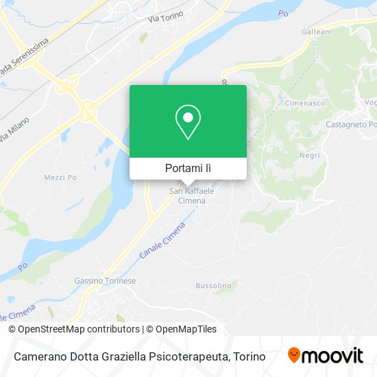 Mappa Camerano Dotta Graziella Psicoterapeuta