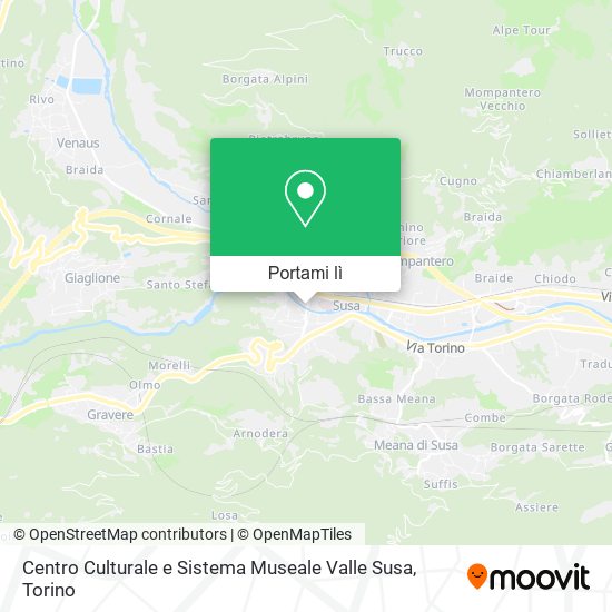 Mappa Centro Culturale e Sistema Museale Valle Susa