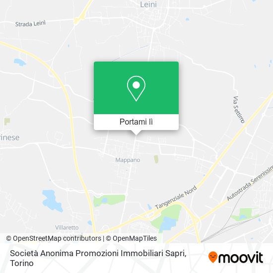 Mappa Società Anonima Promozioni Immobiliari Sapri