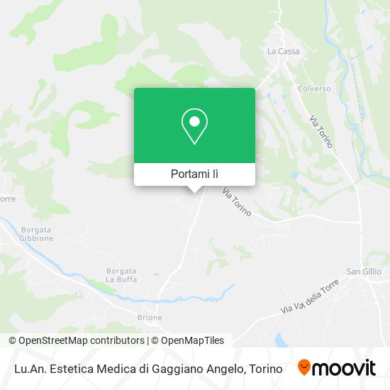 Mappa Lu.An. Estetica Medica di Gaggiano Angelo