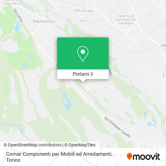 Mappa Comar Componenti per Mobili ed Arredamenti