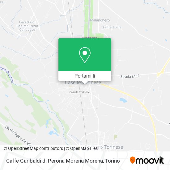 Mappa Caffe Garibaldi di Perona Morena Morena