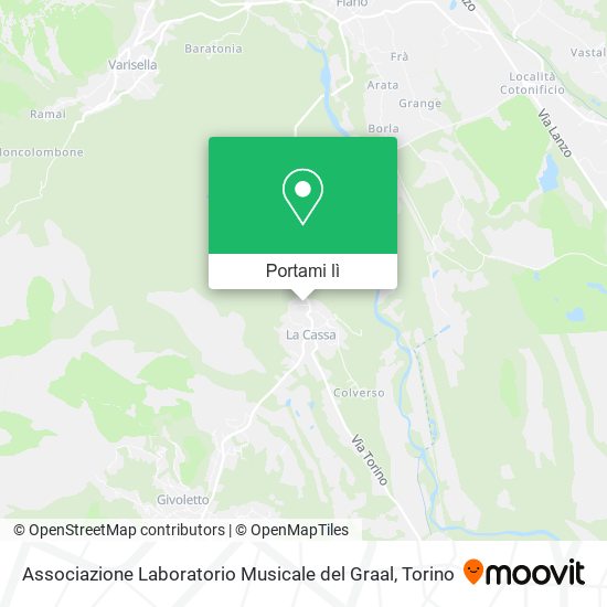 Mappa Associazione Laboratorio Musicale del Graal
