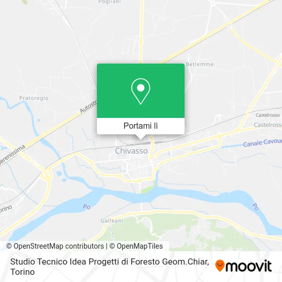 Mappa Studio Tecnico Idea Progetti di Foresto Geom.Chiar