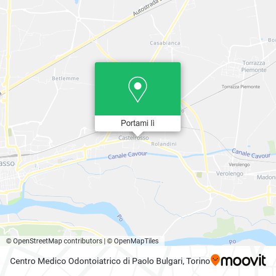 Mappa Centro Medico Odontoiatrico di Paolo Bulgari