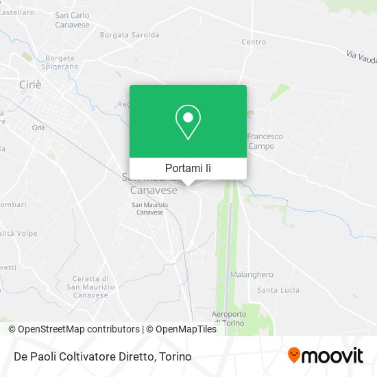 Mappa De Paoli Coltivatore Diretto