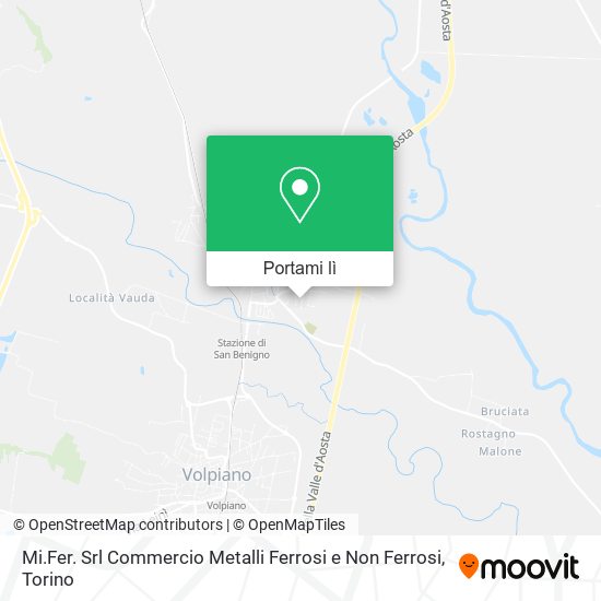 Mappa Mi.Fer. Srl Commercio Metalli Ferrosi e Non Ferrosi