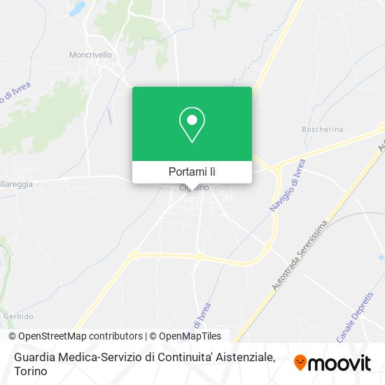 Mappa Guardia Medica-Servizio di Continuita' Aistenziale