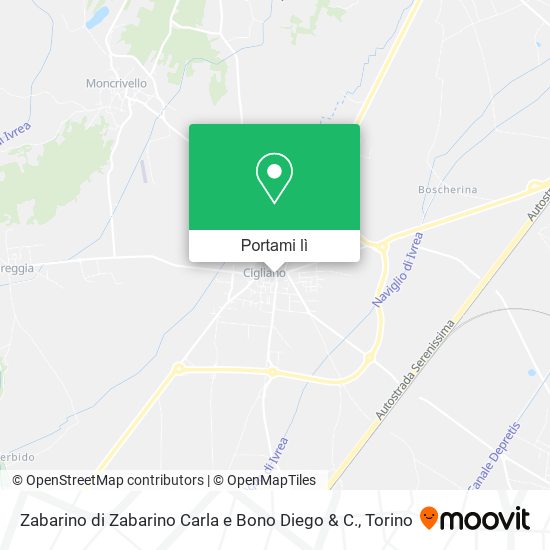 Mappa Zabarino di Zabarino Carla e Bono Diego & C.