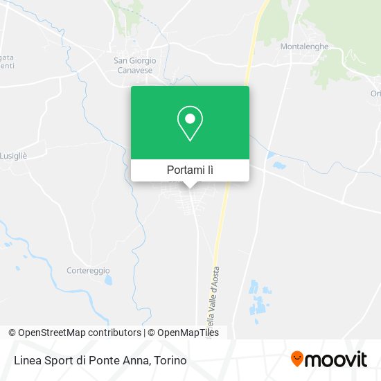 Mappa Linea Sport di Ponte Anna