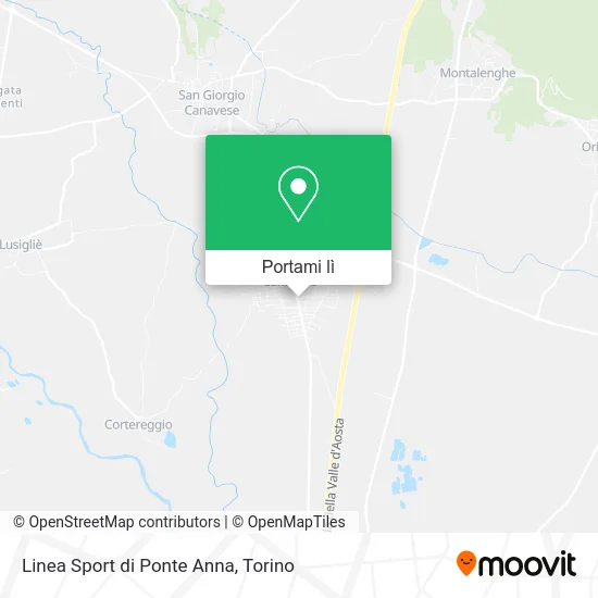 Mappa Linea Sport di Ponte Anna
