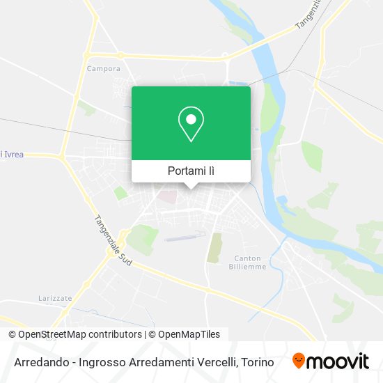 Mappa Arredando - Ingrosso Arredamenti Vercelli