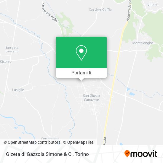 Mappa Gizeta di Gazzola Simone & C.