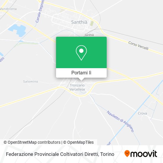 Mappa Federazione Provinciale Coltivatori Diretti