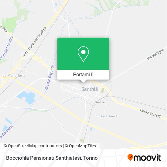 Mappa Bocciofila Pensionati Santhiatesi