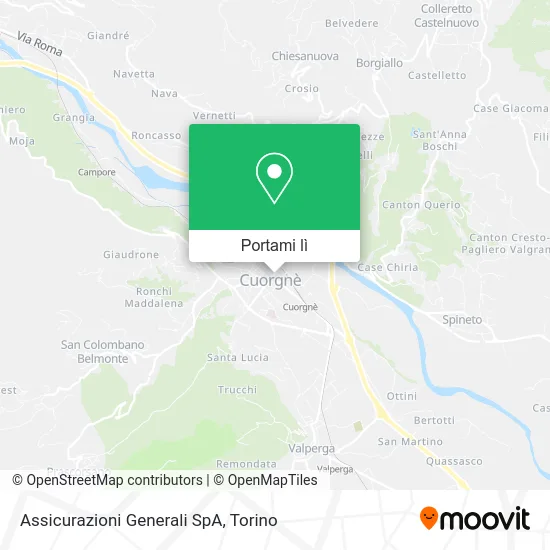 Mappa Assicurazioni Generali SpA