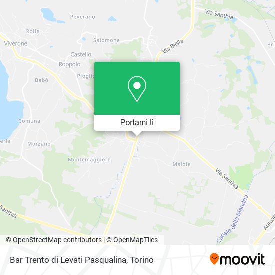 Mappa Bar Trento di Levati Pasqualina