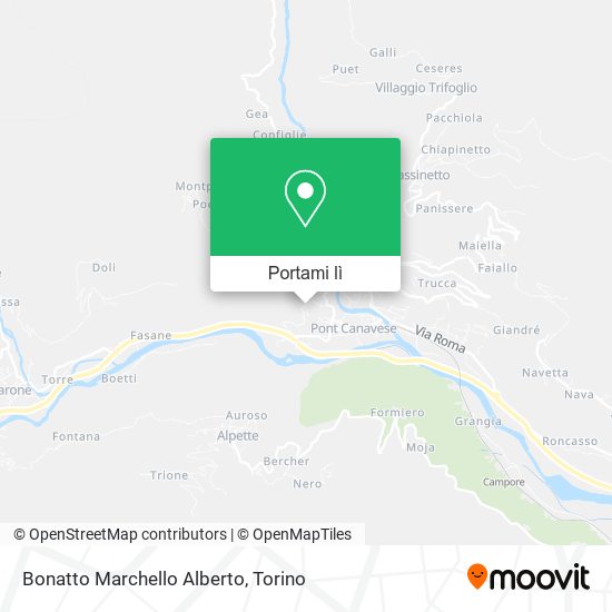 Mappa Bonatto Marchello Alberto