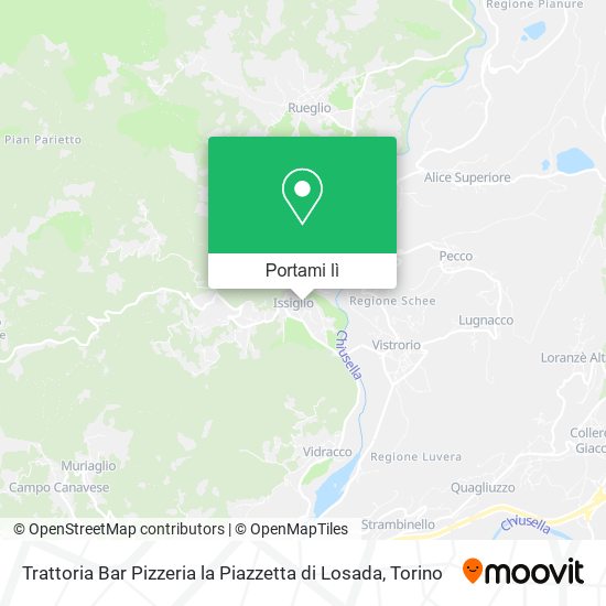 Mappa Trattoria Bar Pizzeria la Piazzetta di Losada