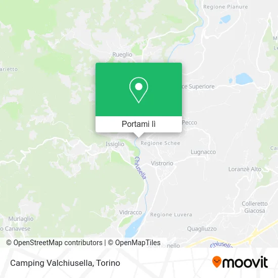 Mappa Camping Valchiusella