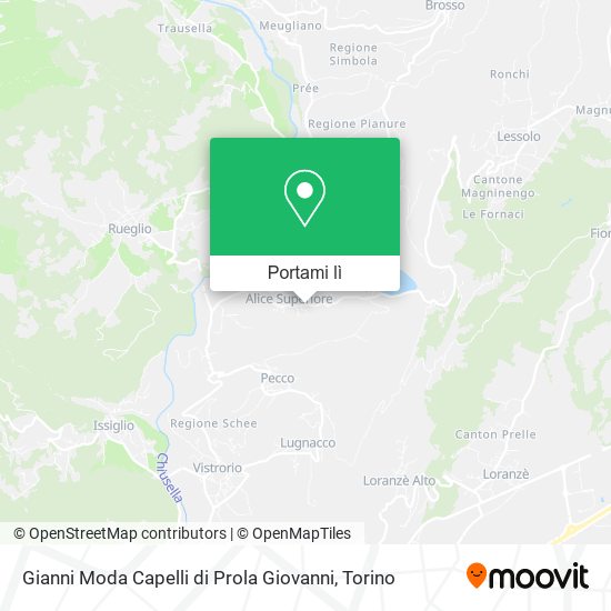 Mappa Gianni Moda Capelli di Prola Giovanni