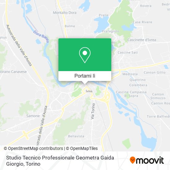 Mappa Studio Tecnico Professionale Geometra Gaida Giorgio