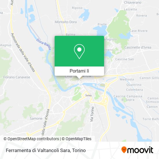 Mappa Ferramenta di Valtancoli Sara
