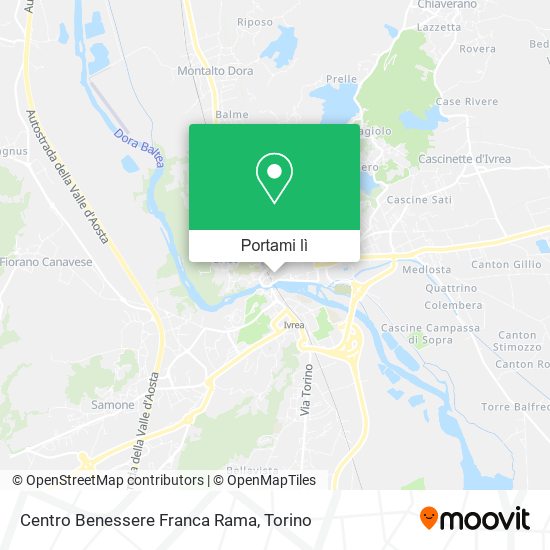 Mappa Centro Benessere Franca Rama