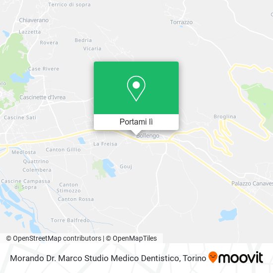 Mappa Morando Dr. Marco Studio Medico Dentistico