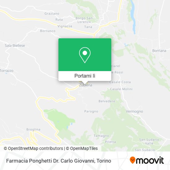 Mappa Farmacia Ponghetti Dr. Carlo Giovanni