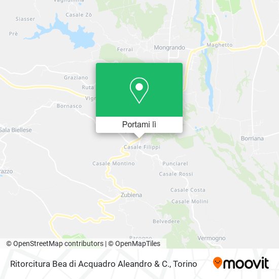 Mappa Ritorcitura Bea di Acquadro Aleandro & C.