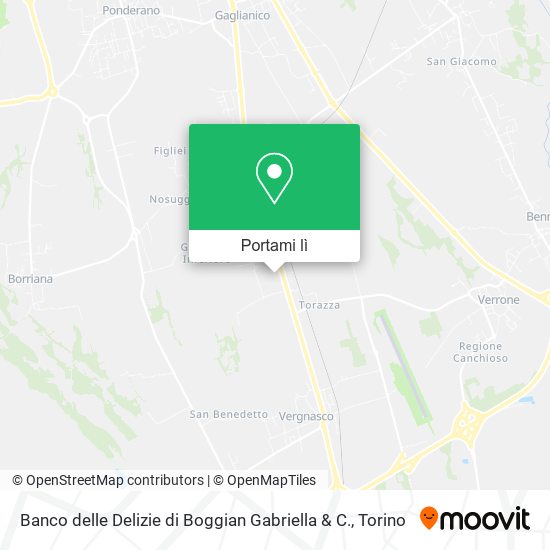 Mappa Banco delle Delizie di Boggian Gabriella & C.