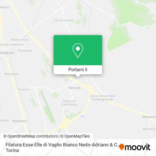 Mappa Filatura Esse Elle di Vaglio Bianco Nedo-Adriano & C.