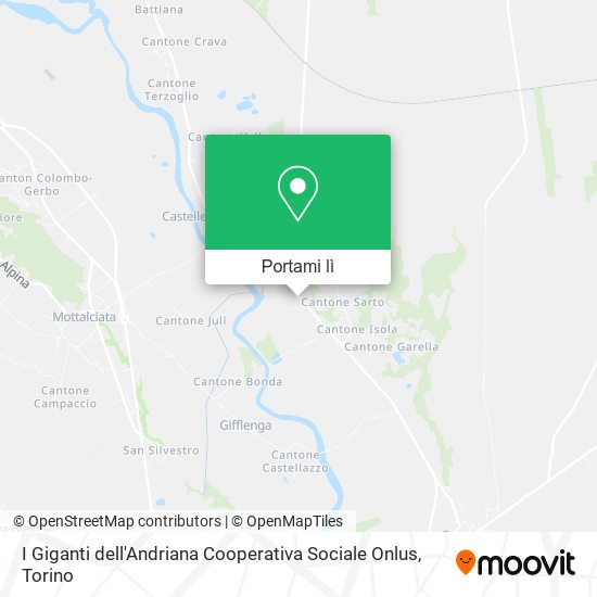 Mappa I Giganti dell'Andriana Cooperativa Sociale Onlus