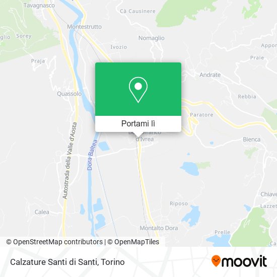 Mappa Calzature Santi di Santi