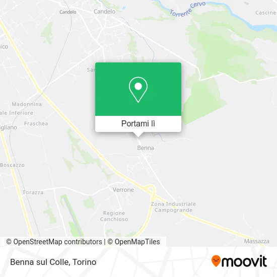 Mappa Benna sul Colle