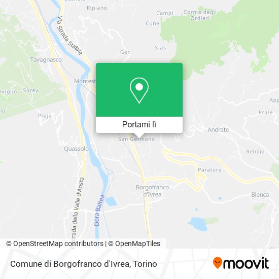 Mappa Comune di Borgofranco d'Ivrea