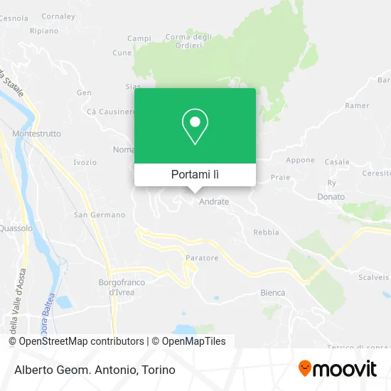 Mappa Alberto Geom. Antonio