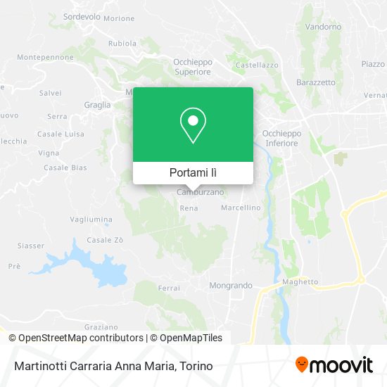 Mappa Martinotti Carraria Anna Maria