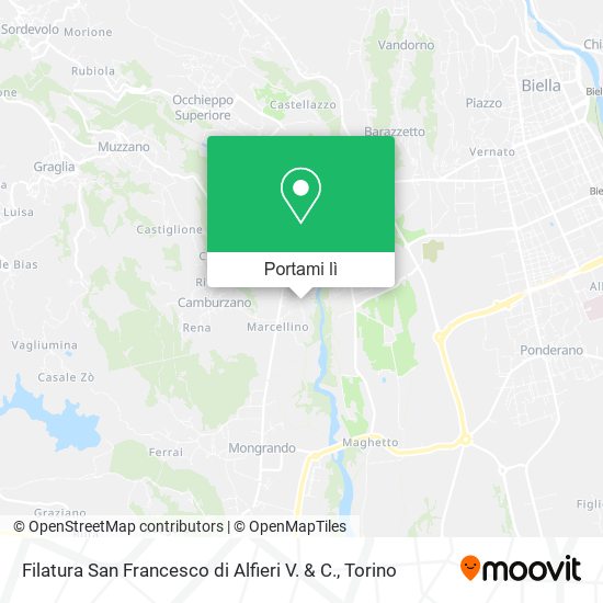 Mappa Filatura San Francesco di Alfieri V. & C.