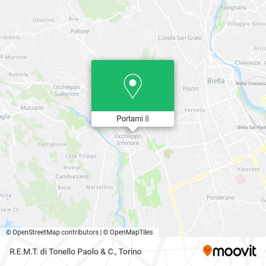 Mappa R.E.M.T. di Tonello Paolo & C.