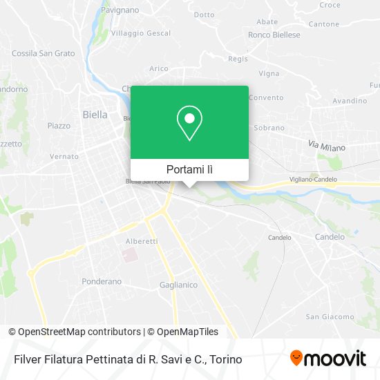 Mappa Filver Filatura Pettinata di R. Savi e C.