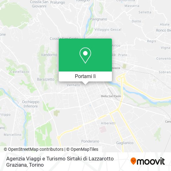 Mappa Agenzia Viaggi e Turismo Sirtaki di Lazzarotto Graziana