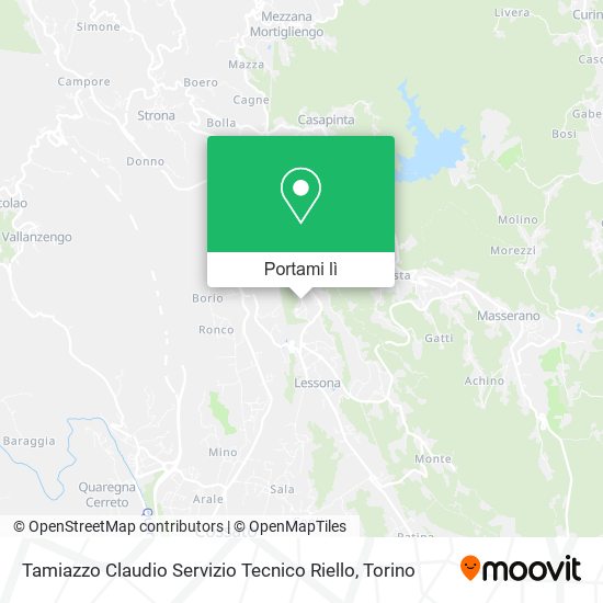 Mappa Tamiazzo Claudio Servizio Tecnico Riello