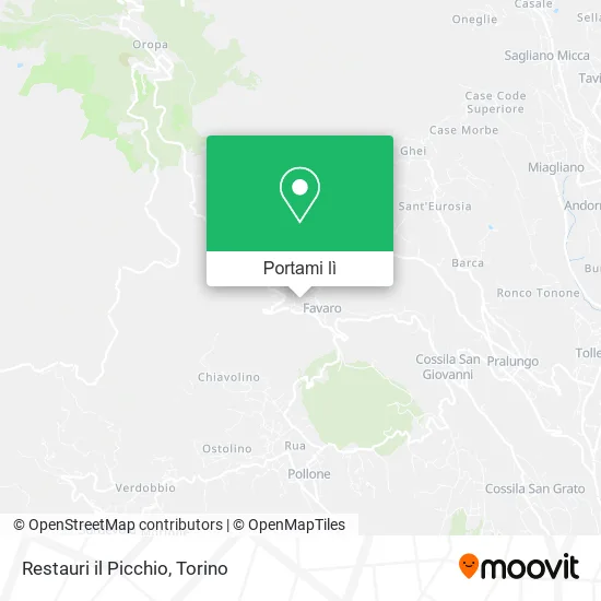 Mappa Restauri il Picchio