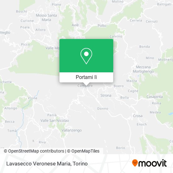 Mappa Lavasecco Veronese Maria