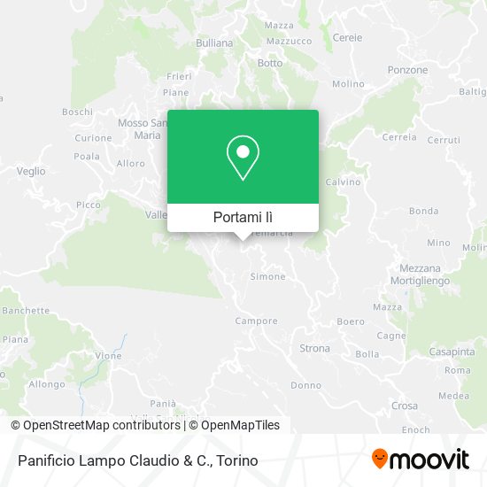 Mappa Panificio Lampo Claudio & C.