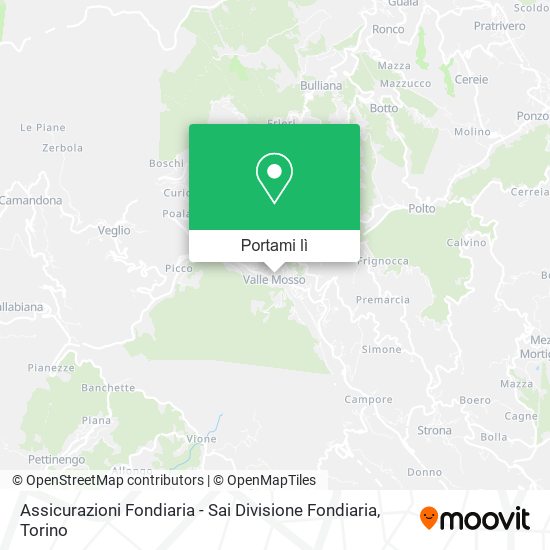 Mappa Assicurazioni Fondiaria - Sai Divisione Fondiaria