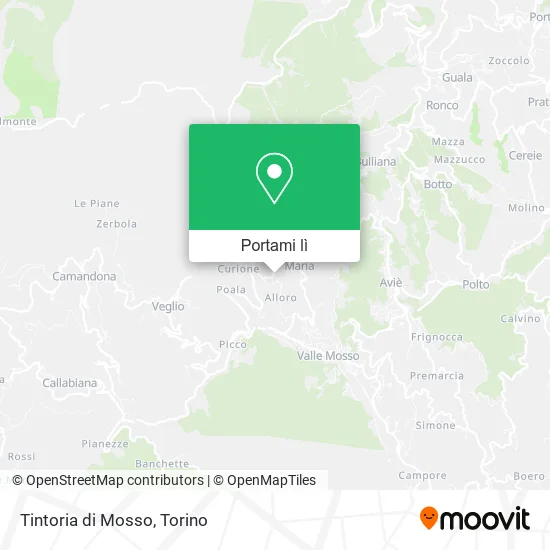 Mappa Tintoria di Mosso